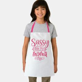 Sassy Like My Moma Personalized Kids Apron エプロン