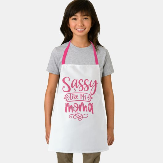 Sassy Like My Moma Personalized Kids Apron エプロン (インサイチュ)