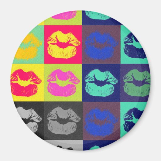 Sassy Lips Tri Colors マグネット (正面)