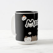 Sassy Meow Mug – Purrfect for Cat Moms ツートーンマグカップ (正面左)