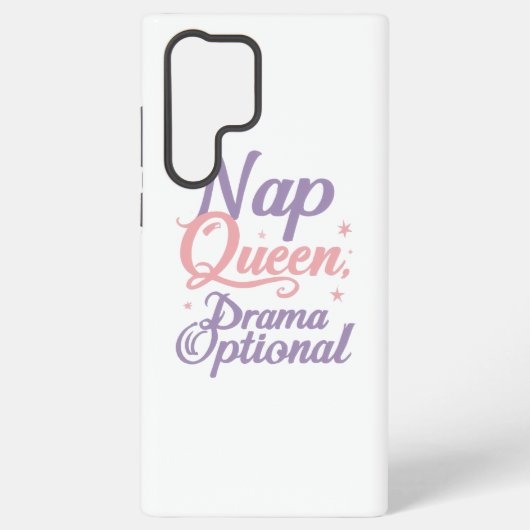 Sassy "Nap Queen" Pastel Typography Samsung Galaxyケース (裏面)