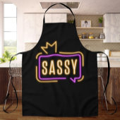 Sassy Neon Glow Apron – Bold Attitude エプロン