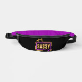 Sassy Neon Glow Fanny Pack – Bold Attitude ファニーパック (正面)