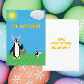 Sassy Penguin Easter Humor カード