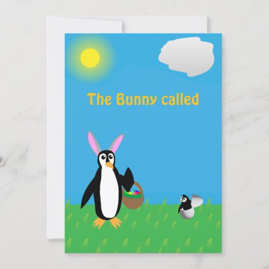 Sassy Penguin Easter Humor カード (正面)