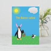 Sassy Penguin Easter Humor カード (スタンド正面)