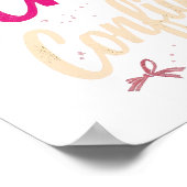 Sassy Pink Typography Chaos And Confidence ポスター (角)