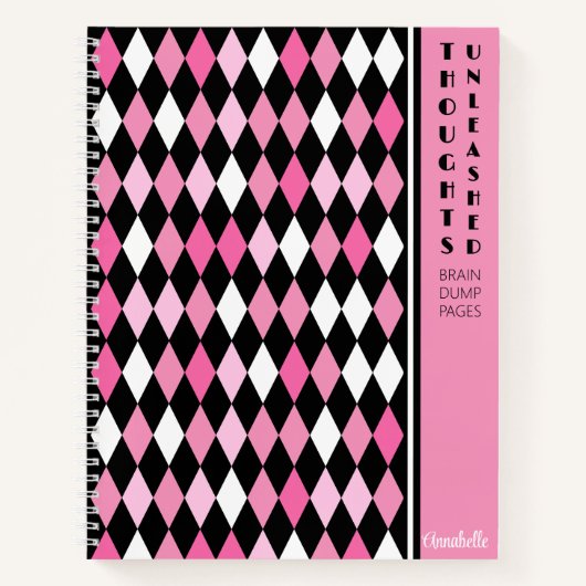 Sassy Pinkista Things Unleashed Spiral Notebook ノートブック (正面)