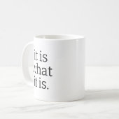 Sassy Quote Black Mug, White Ceramic Funny Coffee  コーヒーマグカップ (正面左)