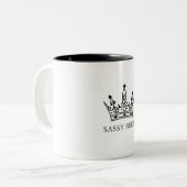 Sassy Reign トートバッグ ツートーンマグカップ (正面左)