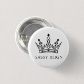 Sassy Reign トートバッグ 缶バッジ (正面&裏面)