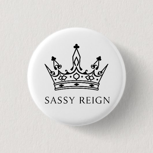 Sassy Reign トートバッグ 缶バッジ (正面)