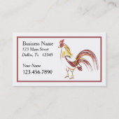 Sassy Rooster Business Card 名刺 (正面)