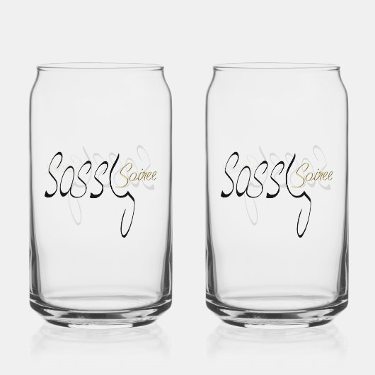 Sassy Soiree Glass ガラス缶 (正面)