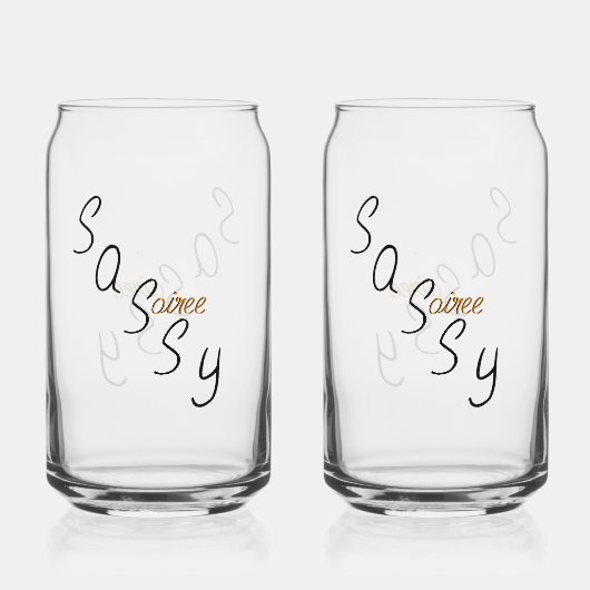 Sassy Soiree Glass ガラス缶 (正面)