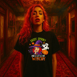 Sassy, Spooky, and a Little Bit Witchy – Funny Tシャツ