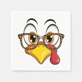 Sassy Thanksgiving Turkey  スタンダードカクテルナプキン