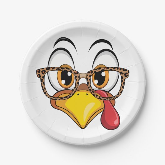 Sassy Thanksgiving Turkey  ペーパープレート (正面)