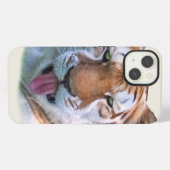 Sassy Tiger Catカスタマイズ可能 iPhoneケース (裏面横)