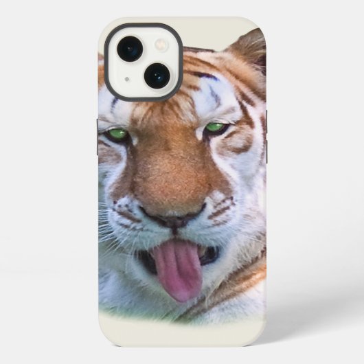 Sassy Tiger Catカスタマイズ可能 iPhoneケース (裏面)