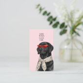Sassy Walks Classy Care Pet Services Business Card 名刺 (スタンド正面)