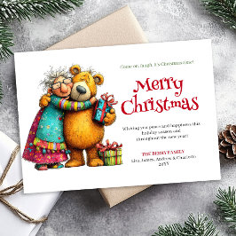 Sassy Xmas Woman Personalized Digital Greeting シーズンカード