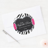 Sassy Zebraカップケーキ – 包装シール ラウンドシール (封筒)