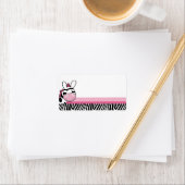 Sassy Zebra Divaプリント独自のメーリングラベル ラベル (インサイチュ)
