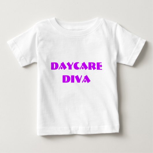 Sassydogの託児所の花型女性歌手のベビーのワイシャツ ベビーTシャツ (正面)
