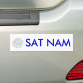 SAT NAMのバンパーステッカー バンパーステッカー (車上)