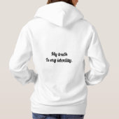 Sat Nam Hoodie Your Truth is Your Identity パーカ (裏面)
