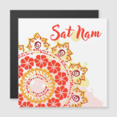 Sat Nam Mandala磁気カード (正面/裏面)