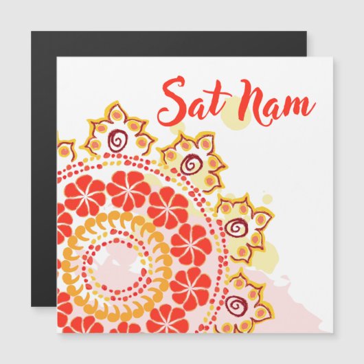 Sat Nam Mandala磁気カード (正面/裏面)