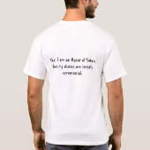 Satanの代理店 Tシャツ (裏面)