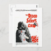 SATANの爪の郵便はがきの血 ポストカード (正面/裏面)