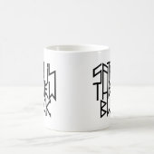 Satanはです新しい黒No.3 (黒) コーヒーマグカップ (中央)