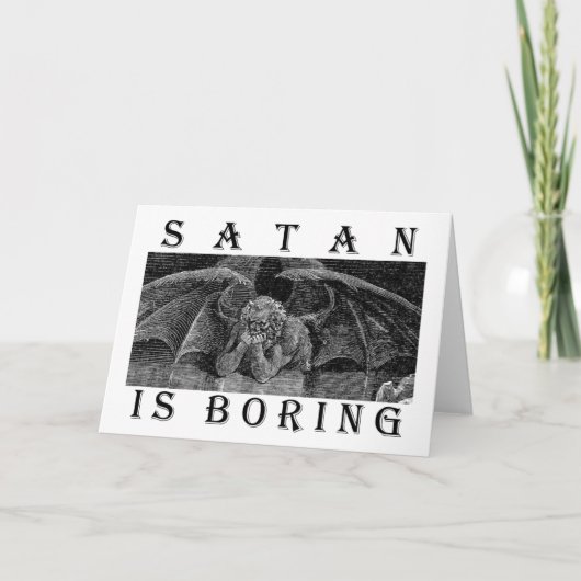 SATANはバルクを退屈にしている カード (正面)