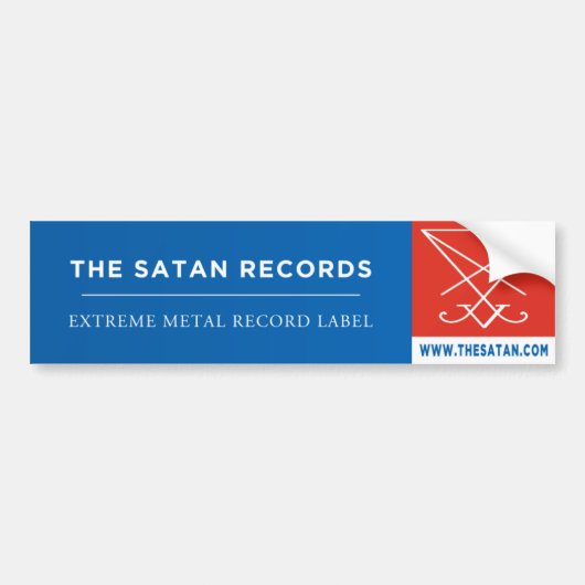 Satanはバンパーステッカー1を記録します バンパーステッカー (正面)