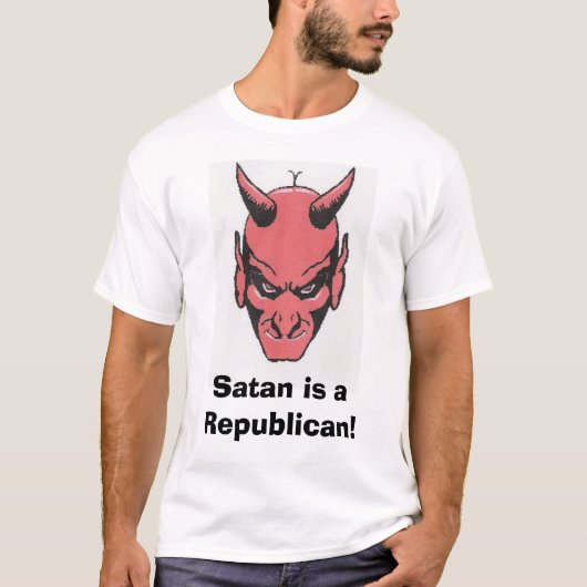 Satanは共和党員です! Tシャツ (正面)