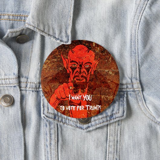 Satanは言います、"私は切札のために投票してほしいです! " 缶バッジ (インサイチュ)