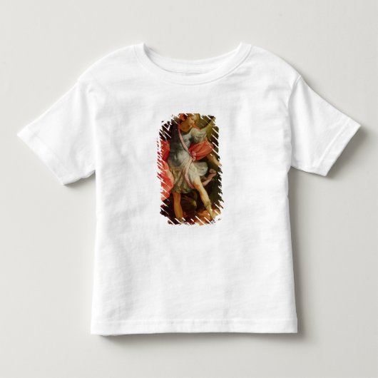 Satanを敗北させている大天使ミハエル トドラーTシャツ (正面)