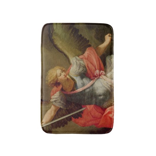 Satanを敗北させている大天使ミハエル バスマット (正面縦)