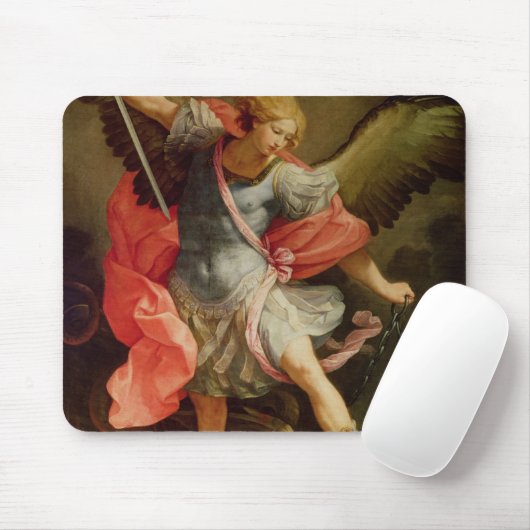 Satanを敗北させている大天使ミハエル マウスパッド (マウス)