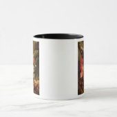 Satanを敗北させている大天使ミハエル マグカップ (中央)