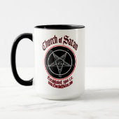 Satanマグの教会は2味方しました マグカップ (左)