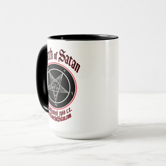 Satanマグの教会は2味方しました マグカップ (正面左)
