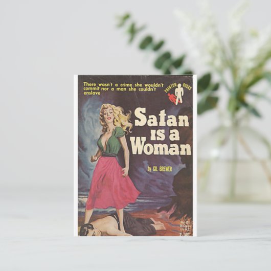 satan女性はです! ポストカード (スタンド正面)