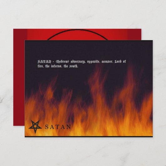 SATAN ポストカード (正面/裏面)