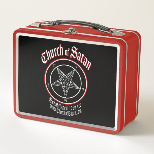 Satan Baphometのお弁当箱の教会 メタルランチボックス (正面)