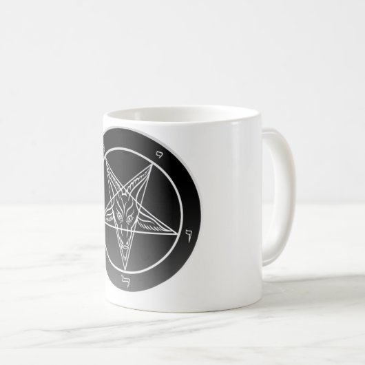 Satan BaphometのマグのNoir Sigilの教会 コーヒーマグカップ (正面右)